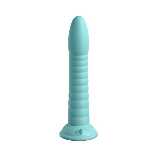Dillio Platinum Collection Wild Thing 7 In. Silicone Dildo Teal - Image 4