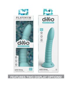 Dillio Platinum Collection Wild Thing 7 In. Silicone Dildo Teal