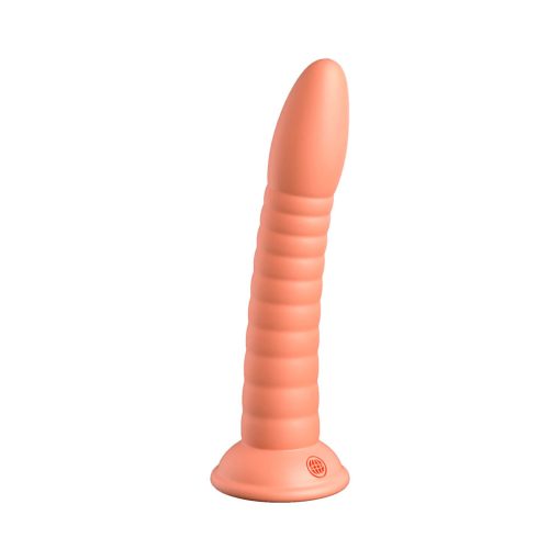 Dillio Platinum Collection Wild Thing 7 In. Silicone Dildo Peach - Image 2