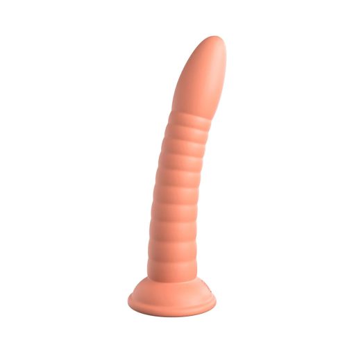 Dillio Platinum Collection Wild Thing 7 In. Silicone Dildo Peach - Image 3