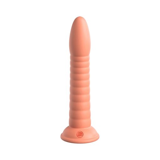 Dillio Platinum Collection Wild Thing 7 In. Silicone Dildo Peach - Image 4
