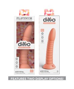 Dillio Platinum Collection Wild Thing 7 In. Silicone Dildo Peach