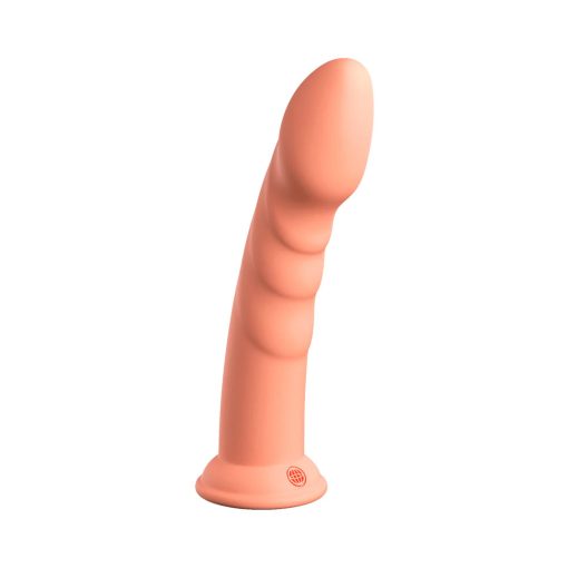 Dillio Platinum Collection Super Eight 8 In. Silicone Dildo Peach - Image 2