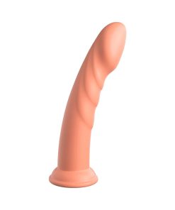 Dillio Platinum Collection Super Eight 8 In. Silicone Dildo Peach
