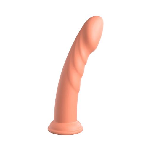 Dillio Platinum Collection Super Eight 8 In. Silicone Dildo Peach - Image 3