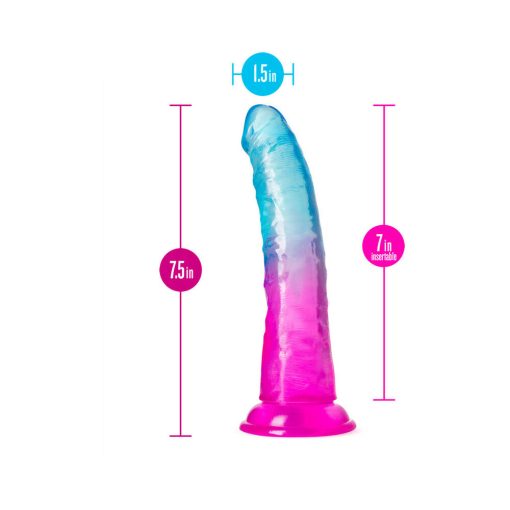 B Yours Beautiful Sky 7 In. Dildo Sunset - Image 6