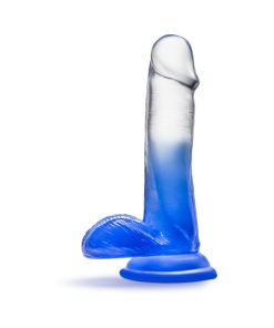 B Yours Stella Blue 6 In. Dildo With Balls Blue
