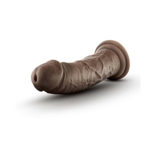 Dr. Skin Plus Thick 8 In. Triple Density Posable Dildo Brown - Image 3