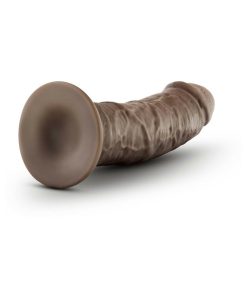 Dr. Skin Plus Thick 8 In. Triple Density Posable Dildo Brown