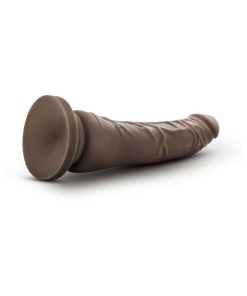 Dr. Skin Plus Realistic 9 In. Triple Density Posable Dildo Brown