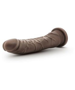 Dr. Skin Plus Realistic 9 In. Triple Density Posable Dildo Brown