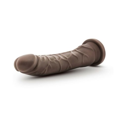 Dr. Skin Plus Realistic 9 In. Triple Density Posable Dildo Brown - Image 4