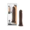 Dr. Skin Plus Thick 9 In. Triple Density Posable Dildo Brown