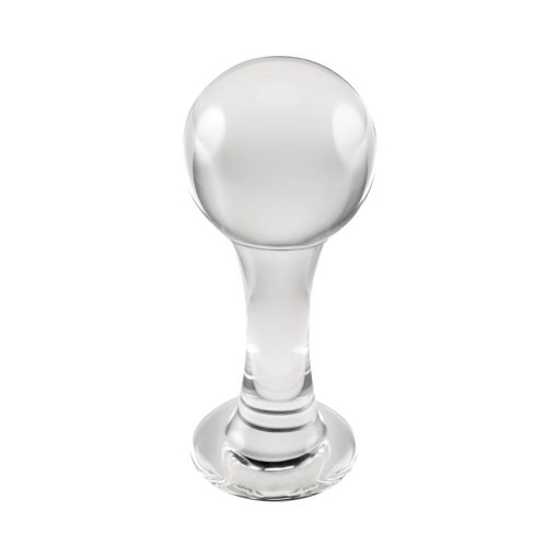 Gender X The Baller Round Glass Anal Plug Clear - Image 4