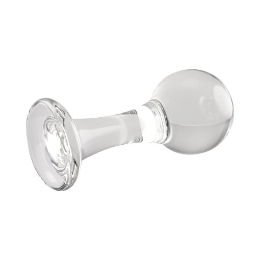Gender X The Baller Round Glass Anal Plug Clear - Image 5