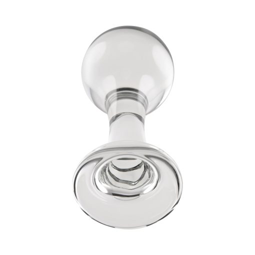Gender X The Baller Round Glass Anal Plug Clear - Image 7