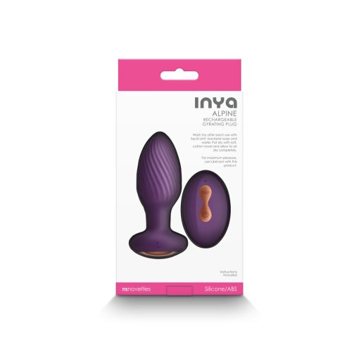 Inya Alpine Rechargeable Gyrating Plug Purple - Image 4