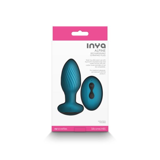 Inya Alpine Rechargeable Gyrating Plug Teal - Image 4