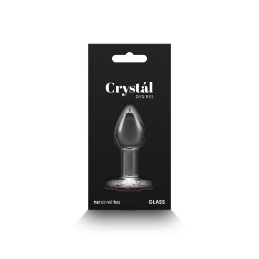 Crystal Desires Red Heart Gem Glass Plug Small - Image 4