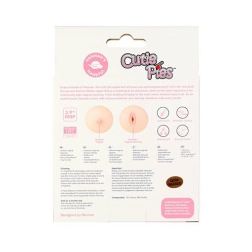 Cutiepies Hannah'S Handful Boobie Stroker Beige - Image 4