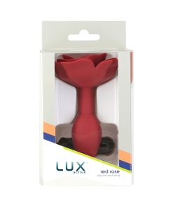 Lux Active Rose Silicone Butt Plug Red