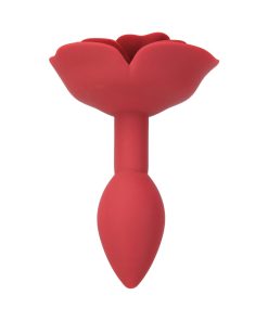 Lux Active Rose Silicone Butt Plug Red