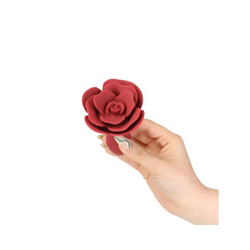 Lux Active Rose Silicone Butt Plug Red - Image 5
