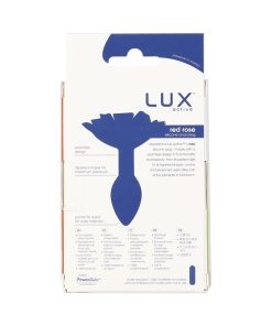 Lux Active Rose Silicone Butt Plug Red