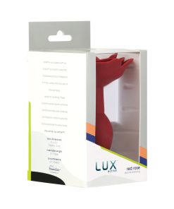 Lux Active Rose Silicone Butt Plug Red