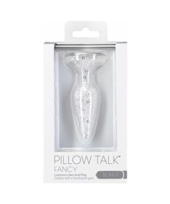 Pillow Talk Fancy Glass Anal Plug With Glitter And Gem Base