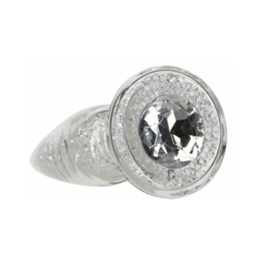 Pillow Talk Fancy Glass Anal Plug With Glitter And Gem Base - Image 8