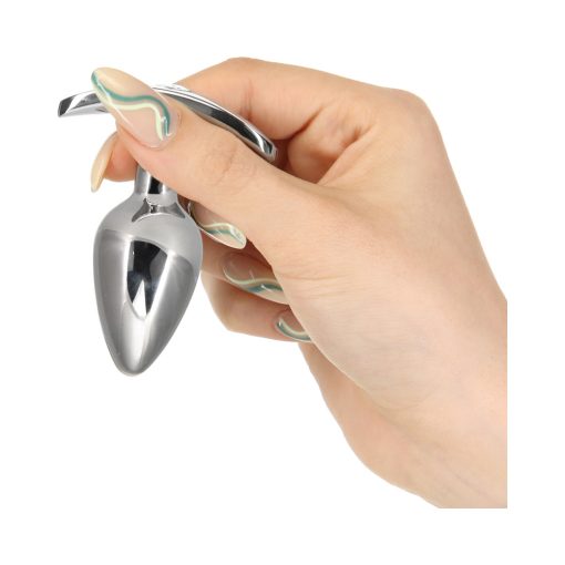 Pillow Talk Sneaky Stainless Steel Anal Plug With Swarovski Crystal - Image 4