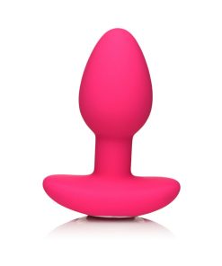 Curve Toys Gossip Pop Rocker Rechargeable Remote-Controlled Silicone Vibrating Anal Plug Magenta