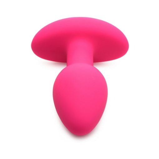 Curve Toys Gossip Pop Rocker Rechargeable Remote-Controlled Silicone Vibrating Anal Plug Magenta - Image 7
