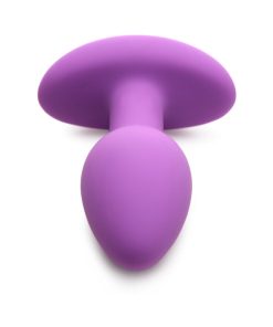 Curve Toys Gossip Pop Rocker Rechargeable Remote-Controlled Silicone Vibrating Anal Plug Violet