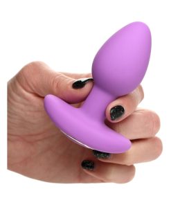 Curve Toys Gossip Pop Rocker Rechargeable Remote-Controlled Silicone Vibrating Anal Plug Violet