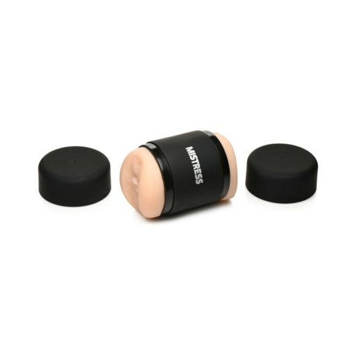 Curve Toys Mistress Double Shot Mini Masturbator Ass & Mouth Light - Image 4