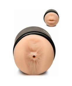 Curve Toys Mistress Double Shot Mini Masturbator Ass & Mouth Light