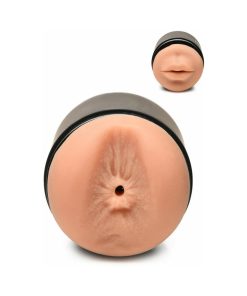 Curve Toys Mistress Double Shot Mini Masturbator Ass & Mouth Medium