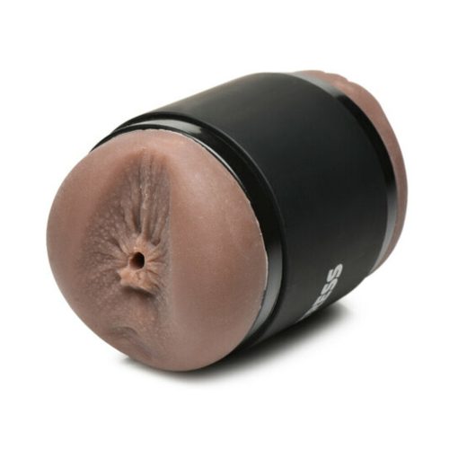 Curve Toys Mistress Double Shot Mini Masturbator Ass & Mouth Dark - Image 5