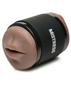 Curve Toys Mistress Double Shot Mini Masturbator Ass & Mouth Dark