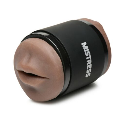 Curve Toys Mistress Double Shot Mini Masturbator Ass & Mouth Dark - Image 6