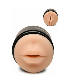 Curve Toys Mistress Double Shot Mini Masturbator Mouth & Pussy Light
