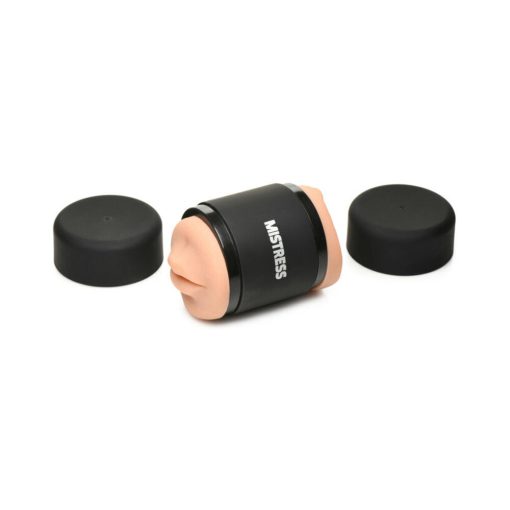 Curve Toys Mistress Double Shot Mini Masturbator Mouth & Pussy Medium - Image 4