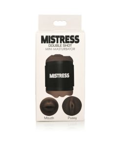 Curve Toys Mistress Double Shot Mini Masturbator Mouth & Pussy Dark