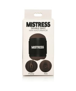 Curve Toys Mistress Double Shot Mini Masturbator Pussy & Ass Dark