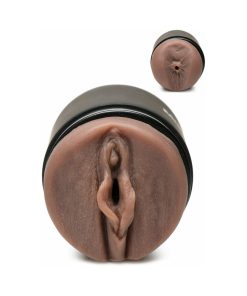 Curve Toys Mistress Double Shot Mini Masturbator Pussy & Ass Dark