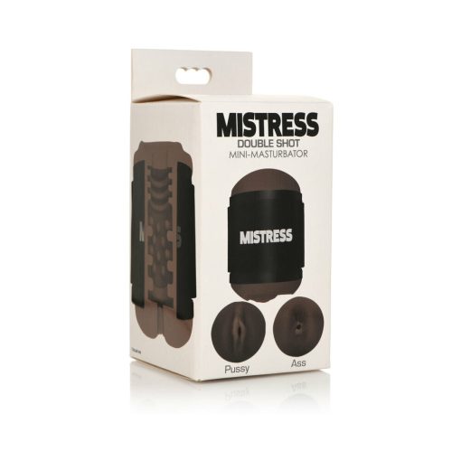 Curve Toys Mistress Double Shot Mini Masturbator Pussy & Ass Dark - Image 7
