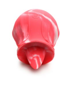 Curve Toys Gossip Cum Into Bloom Rechargeable Silicone Licking Rose Pink Twirl