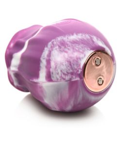 Curve Toys Gossip Cum Into Bloom Rechargeable Silicone Licking Rose Purple Twirl